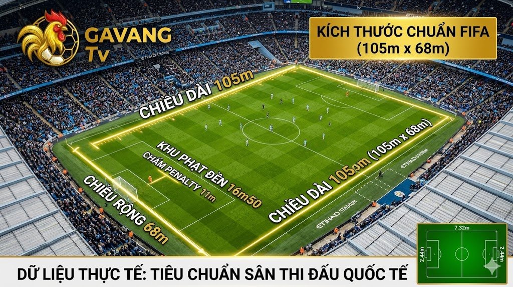 Kích Thước Sân Bóng Tiêu Chuẩn (5, 7, 11 Người) Tranh Tài Đỉnh Cao