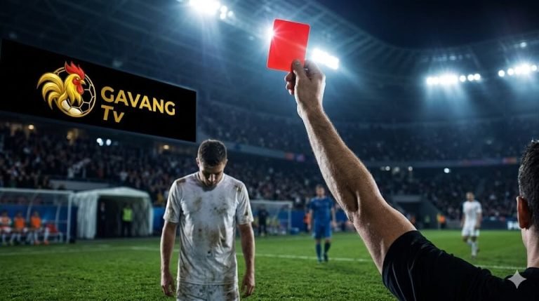 Trọng tài rút thẻ đỏ trực tiếp truất quyền thi đấu của cầu thủ ngay trên sân cỏ - Ảnh minh họa Gavang TV