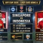 Nhận định trực tiếp Singapore vs Indonesia lúc 20h00 ngày 7/8, lượt cuối bảng A AFF Cup 2026.