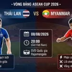 Nhận định trận đấu Thái Lan vs Myanmar vòng bảng ASEAN Cup 2026 chi tiết trên Gavang TV.
